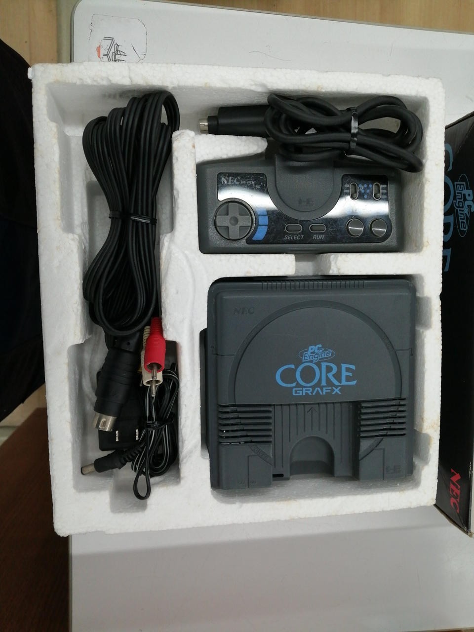 NEC PC Engine CoreGrafx PI-TG3 Boxed Controller AV Cable A2443