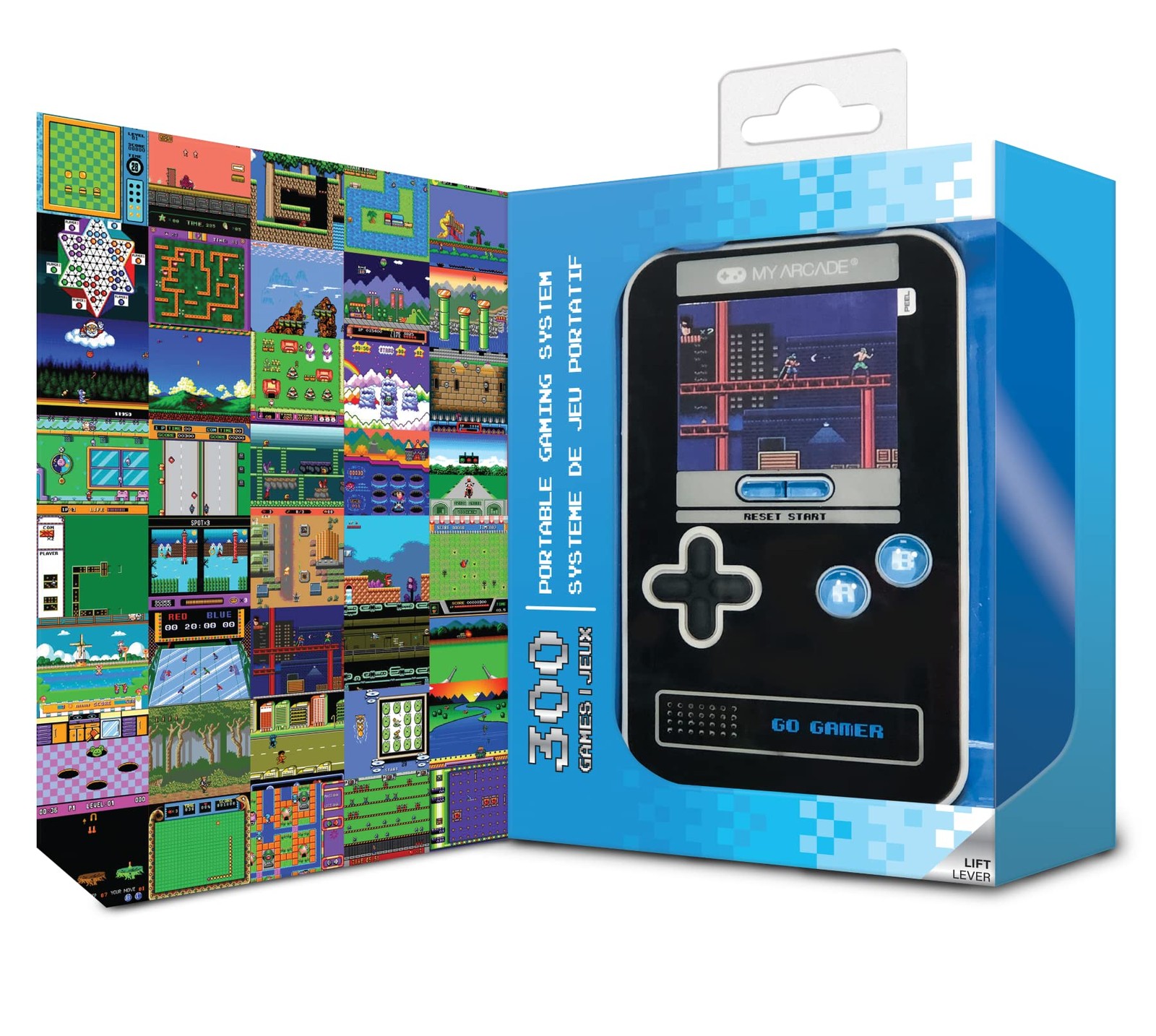 Go Gamer Classic-Blue: Preloaded Game Console with 300 Games, 2.5 inch Screen…