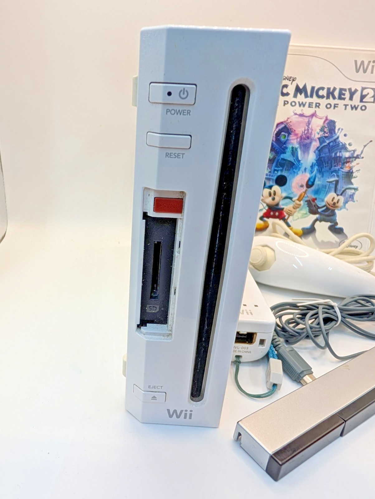Nintendo Wii RVL-001 GameCube Compatible Console Wii Bundle (TESTED) White Ver