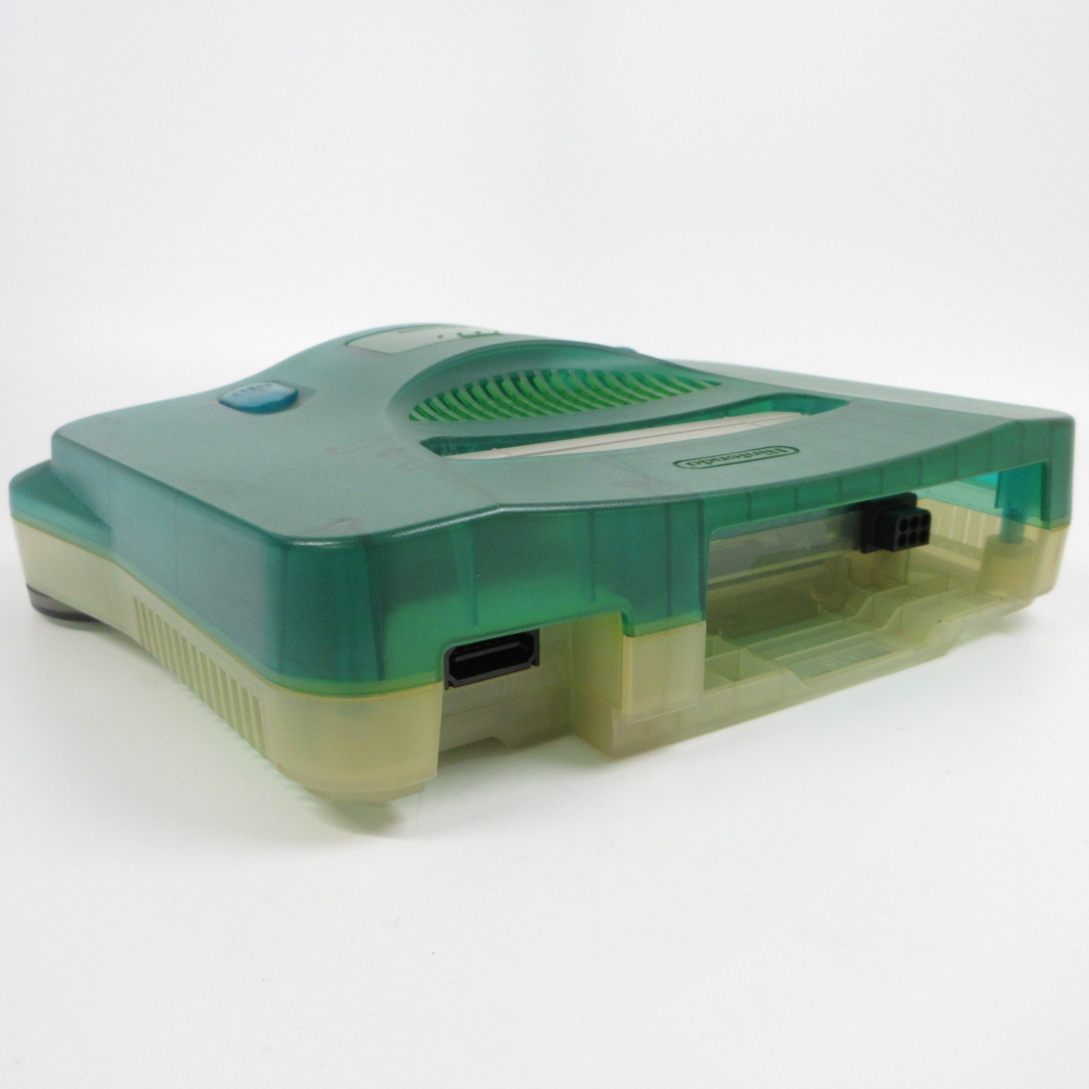 【Very Good】Nintendo 64 N64 Console Clear Blue Controller Adapter Japanese Ver.