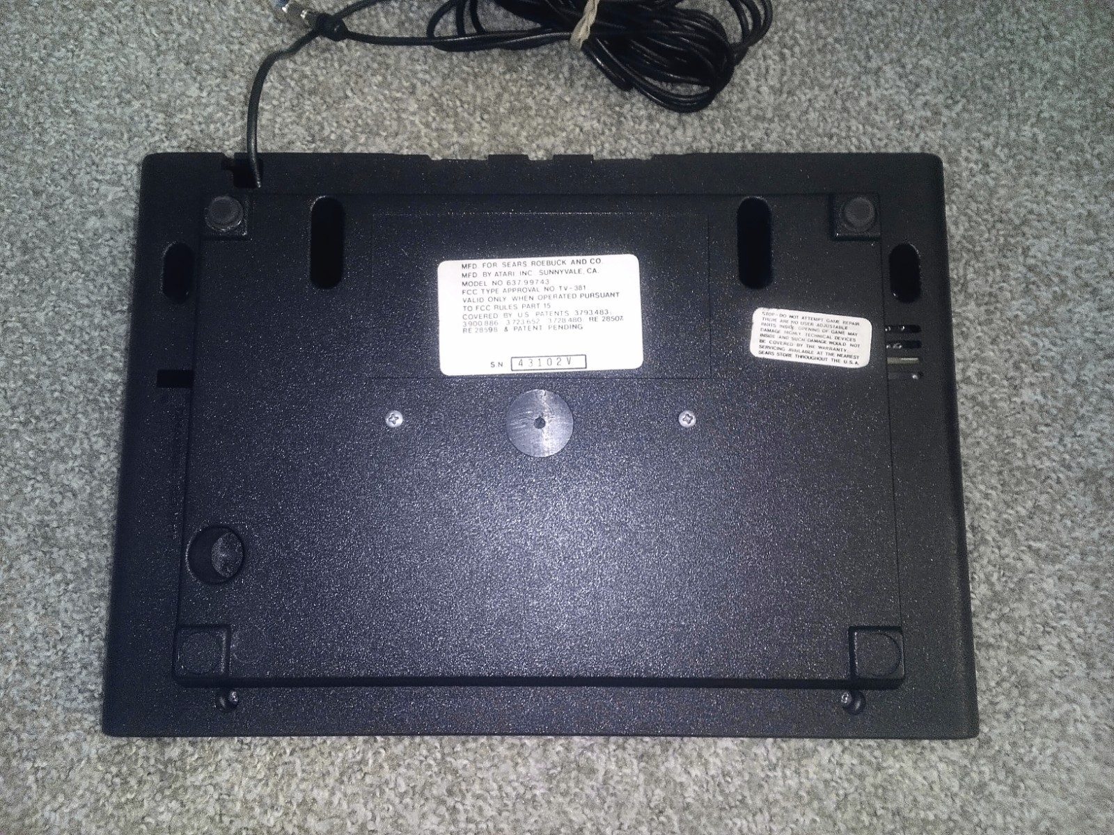 Atari 2600 Sears Console + 13 Games Working + Storage See Pics READ BELOW