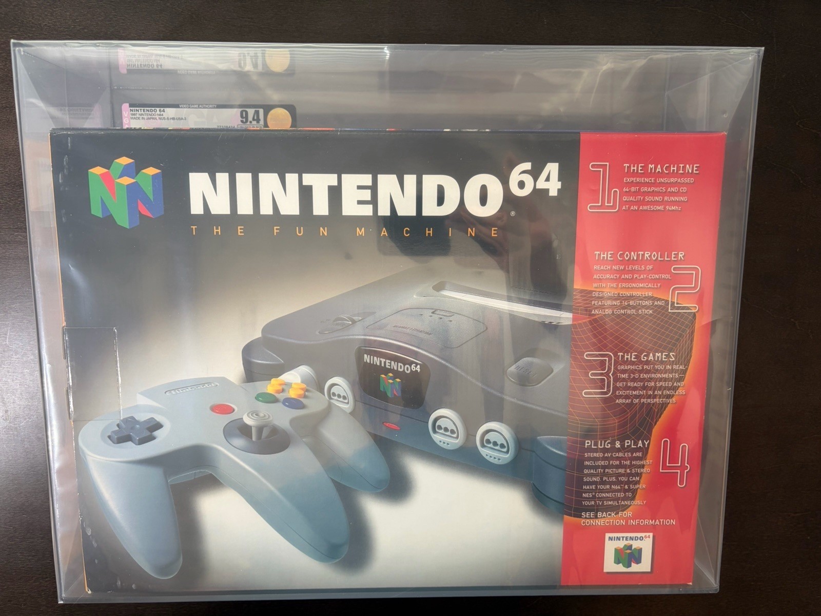 Nintendo 64 N64 Gray Game Console System Brand New VGA 9.4