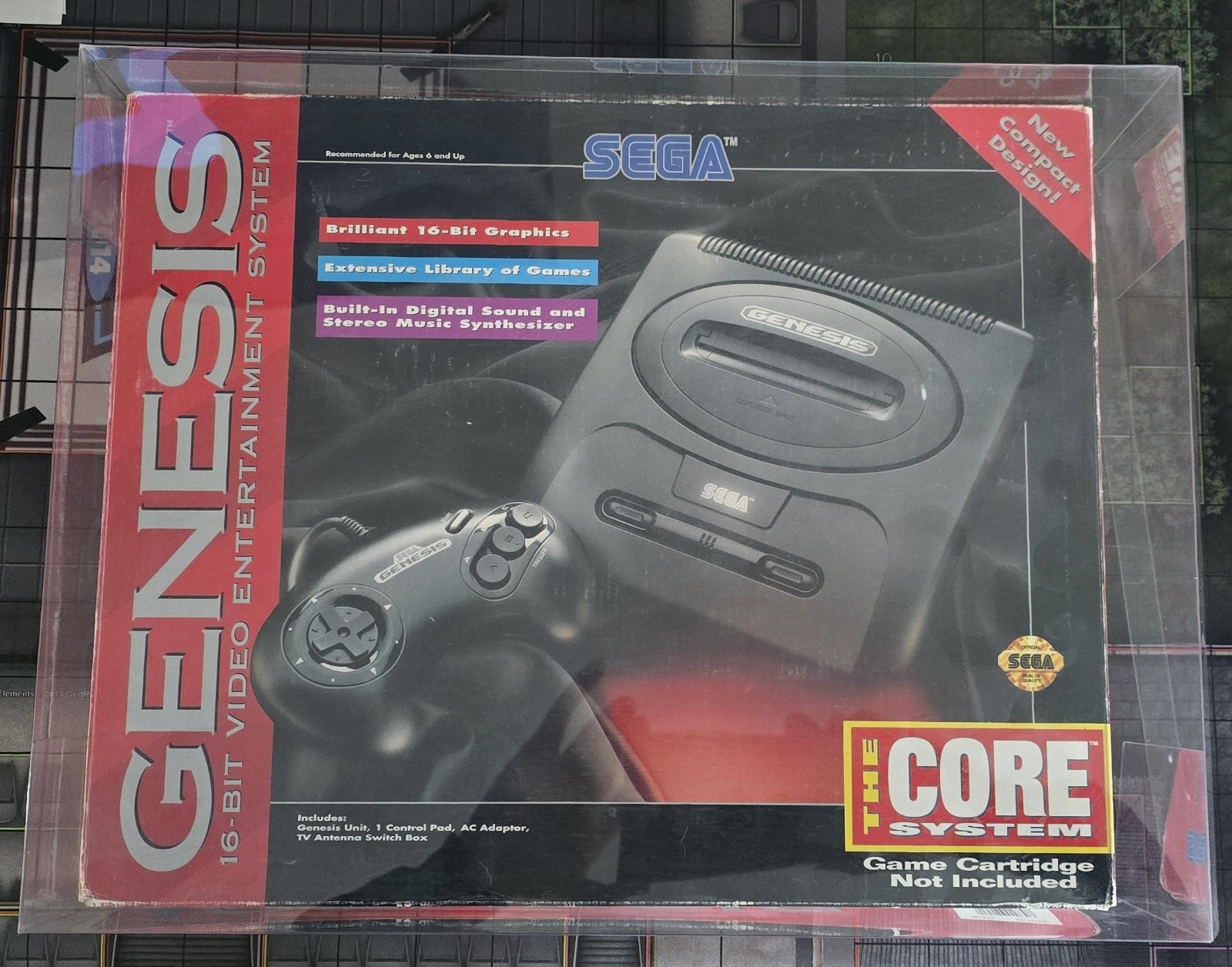 Sega Genesis Core System Complete, Protector, Extra Controller