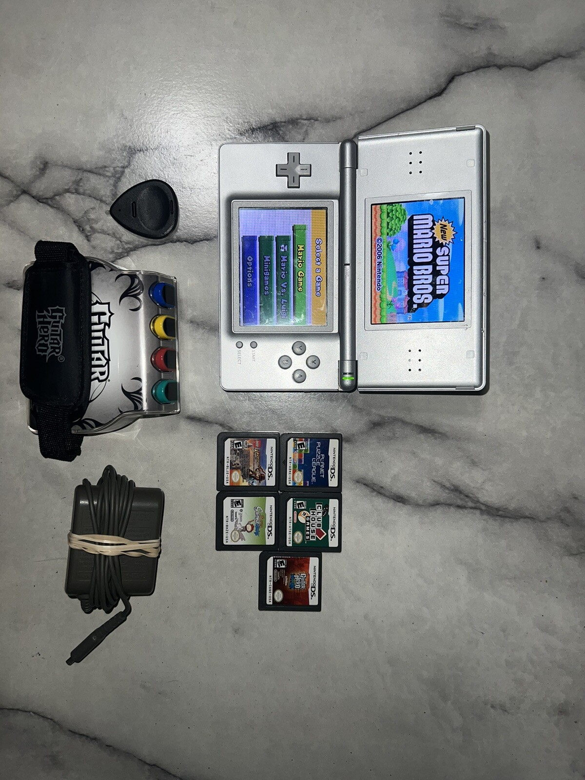 Nintendo DS Lite Launch Edition Silver Handheld System