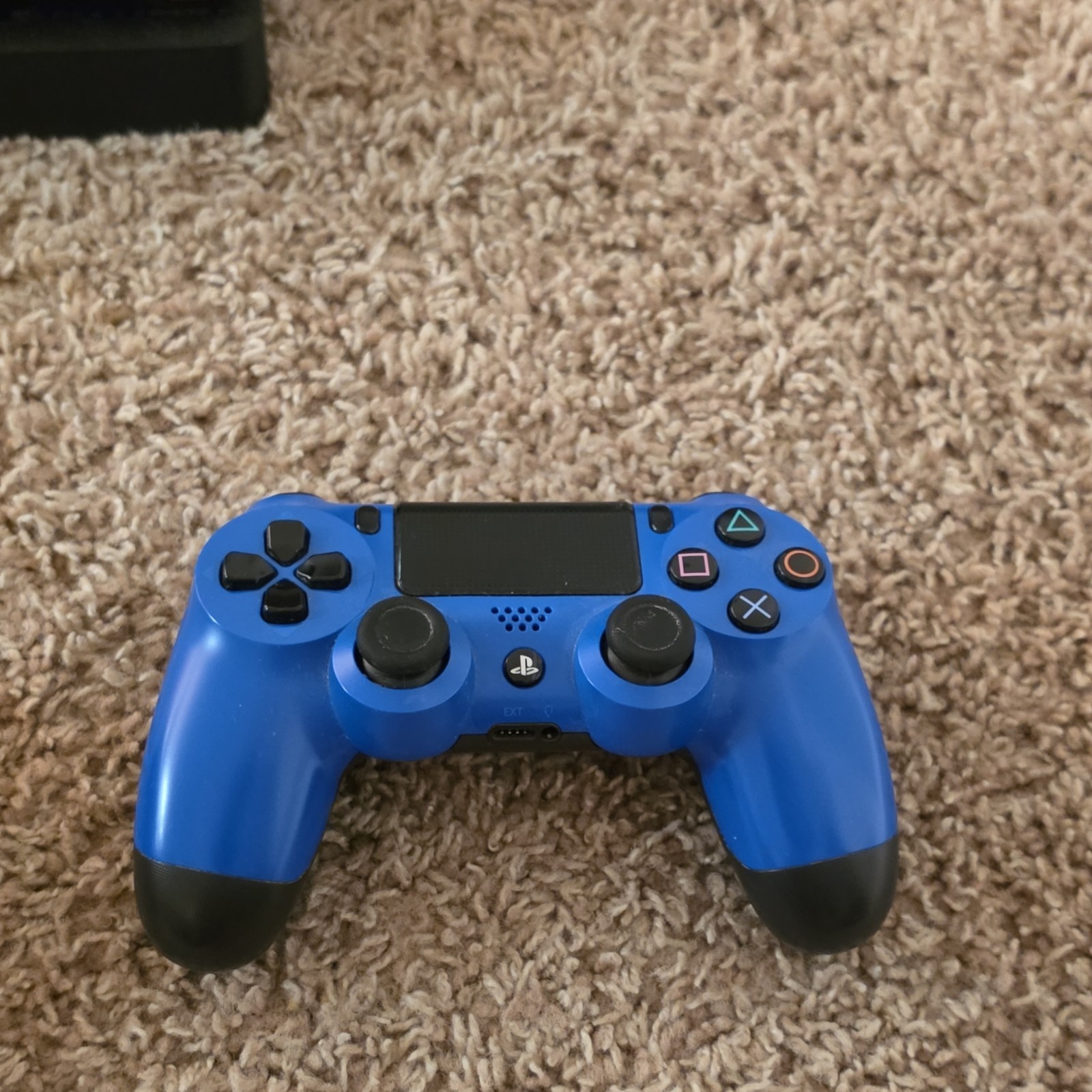 Sony PlayStation 4 Slim Console Black with Wi-Fi & Red Blue Controllers