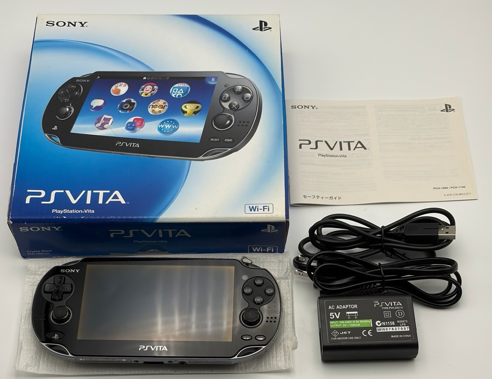 SONY PS Vita PCH-1000/1100 Console Black in Box