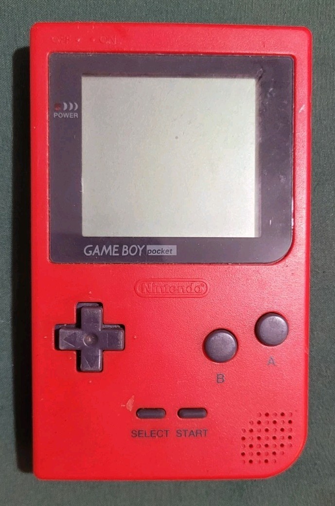 Gameboy Pocket – Red – Does Not Turn On – No Battery Cover