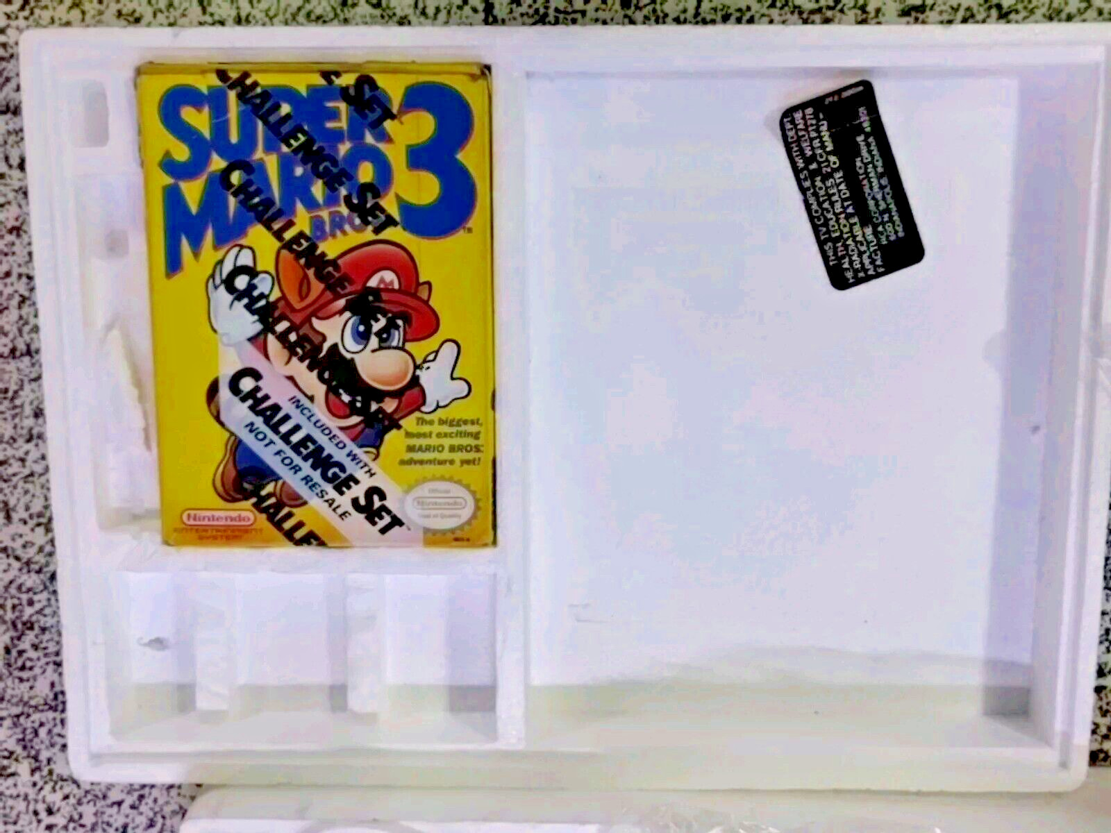 Nintendo Entertainment System Challenge Set NES Console in Box Tested Working