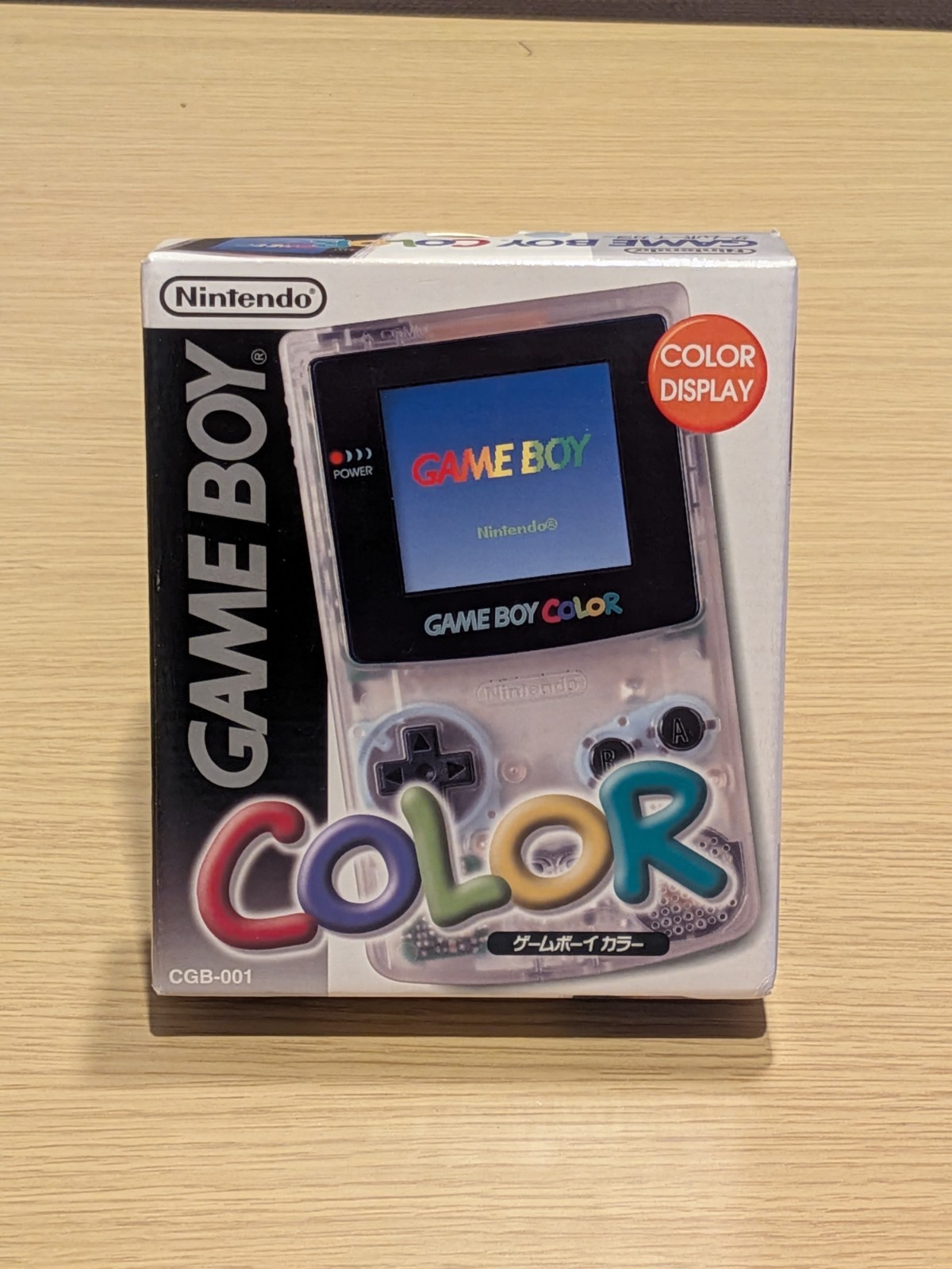 Nintendo Game Boy Color Clear Console Japanese Boxed Tested + Pokemon Yellow