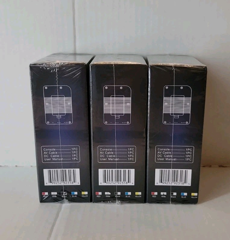 Game Box Plus Lot (1 Black, 2 White) 3in LCD Handheld Video Game System Sealed