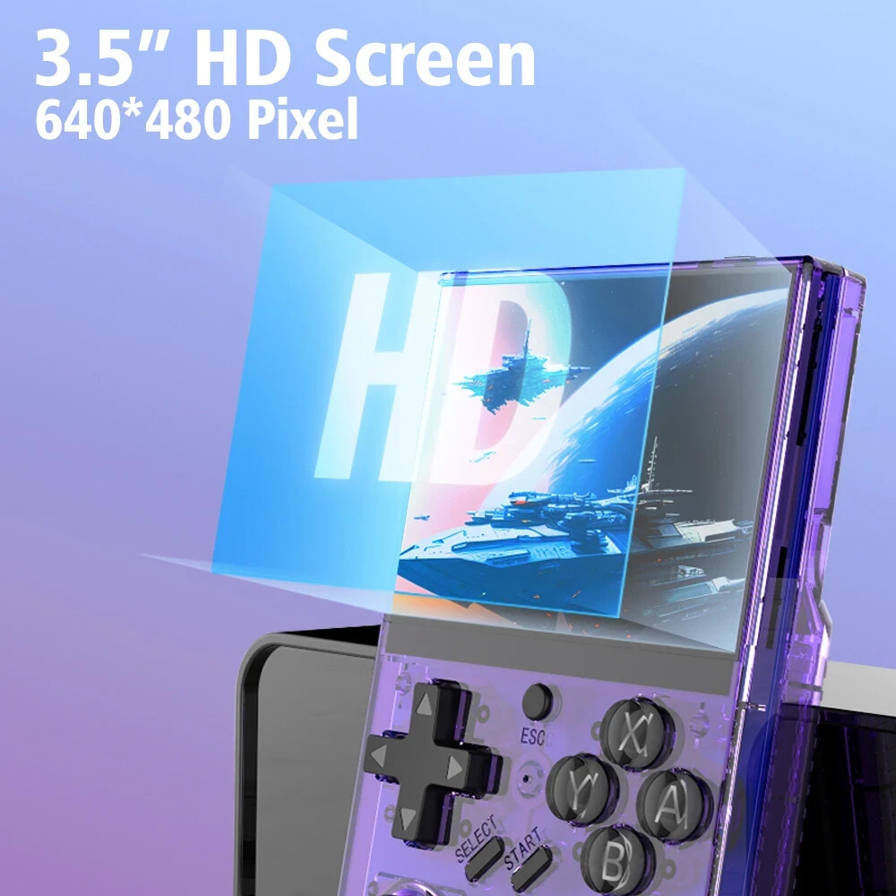 DR35 Plus Handheld Retro Gaming Console Linux System with 64G Card 15000+ Games