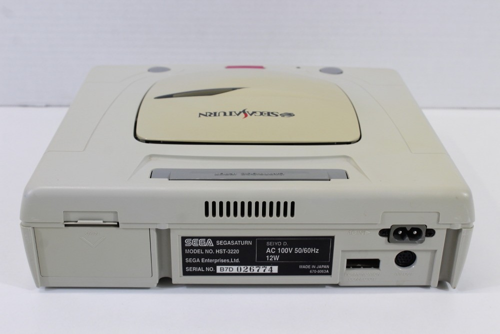 SEGA Saturn White Console Controller x2 AC AV HST-3220 SS JP Japan WORKING #6