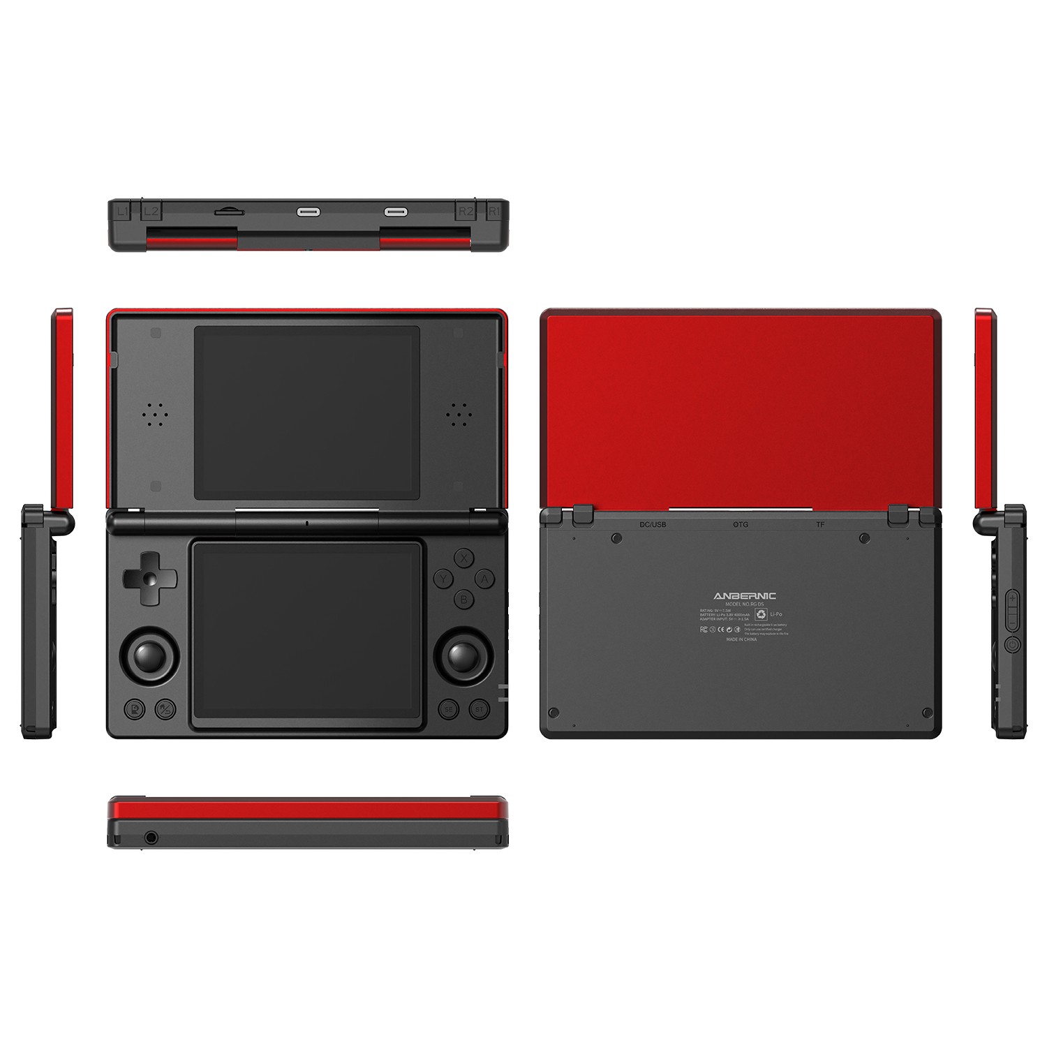 ANBERNIC RG DS DualScreen Retro Handheld Game Console Android14 4IPS Fli G2U