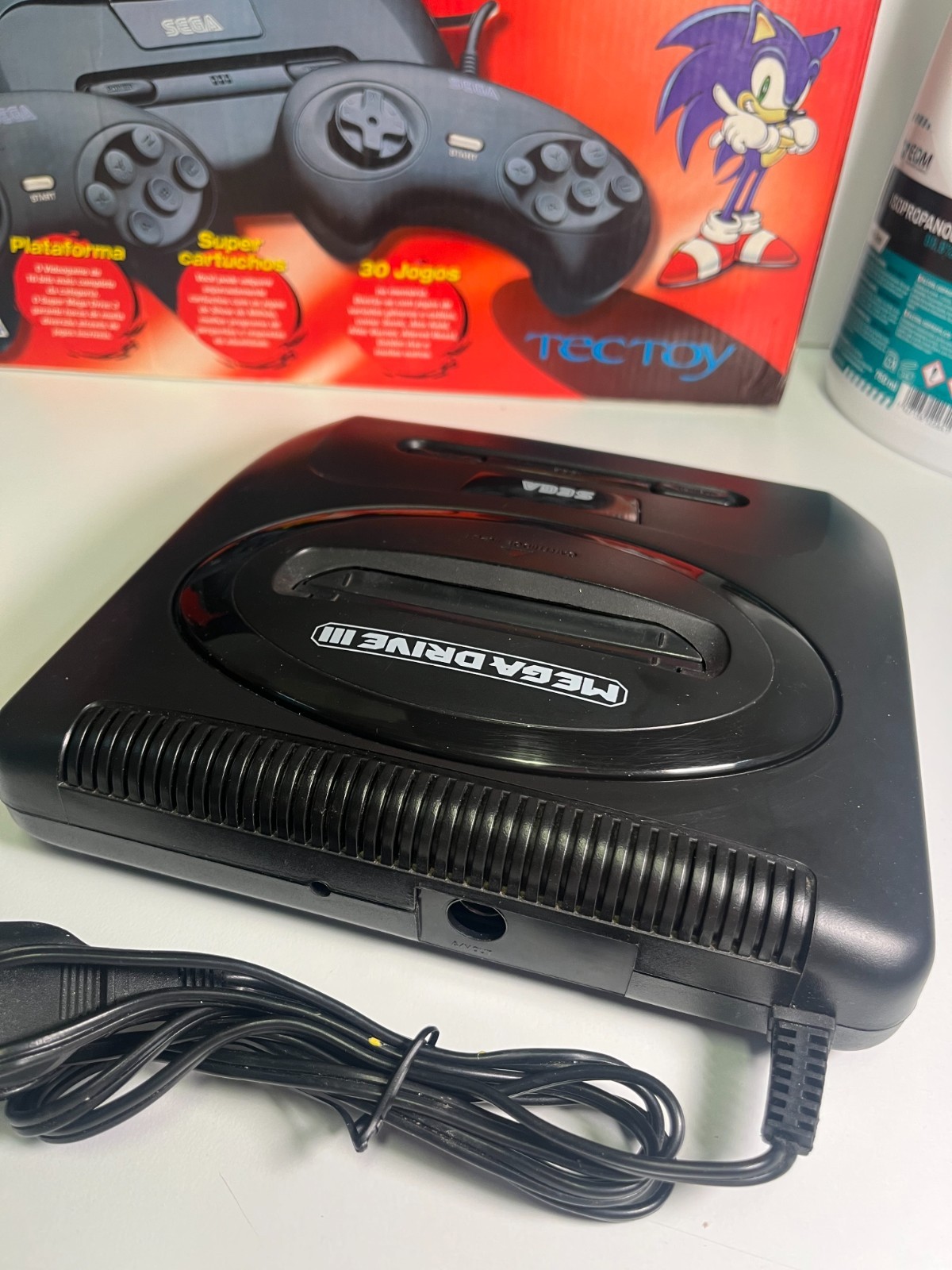 SUPER MEGA DRIVE 3 TEC TOY SEGA BRAZIL 30 GAMES EDITION BOXED TESTED CONSOLE
