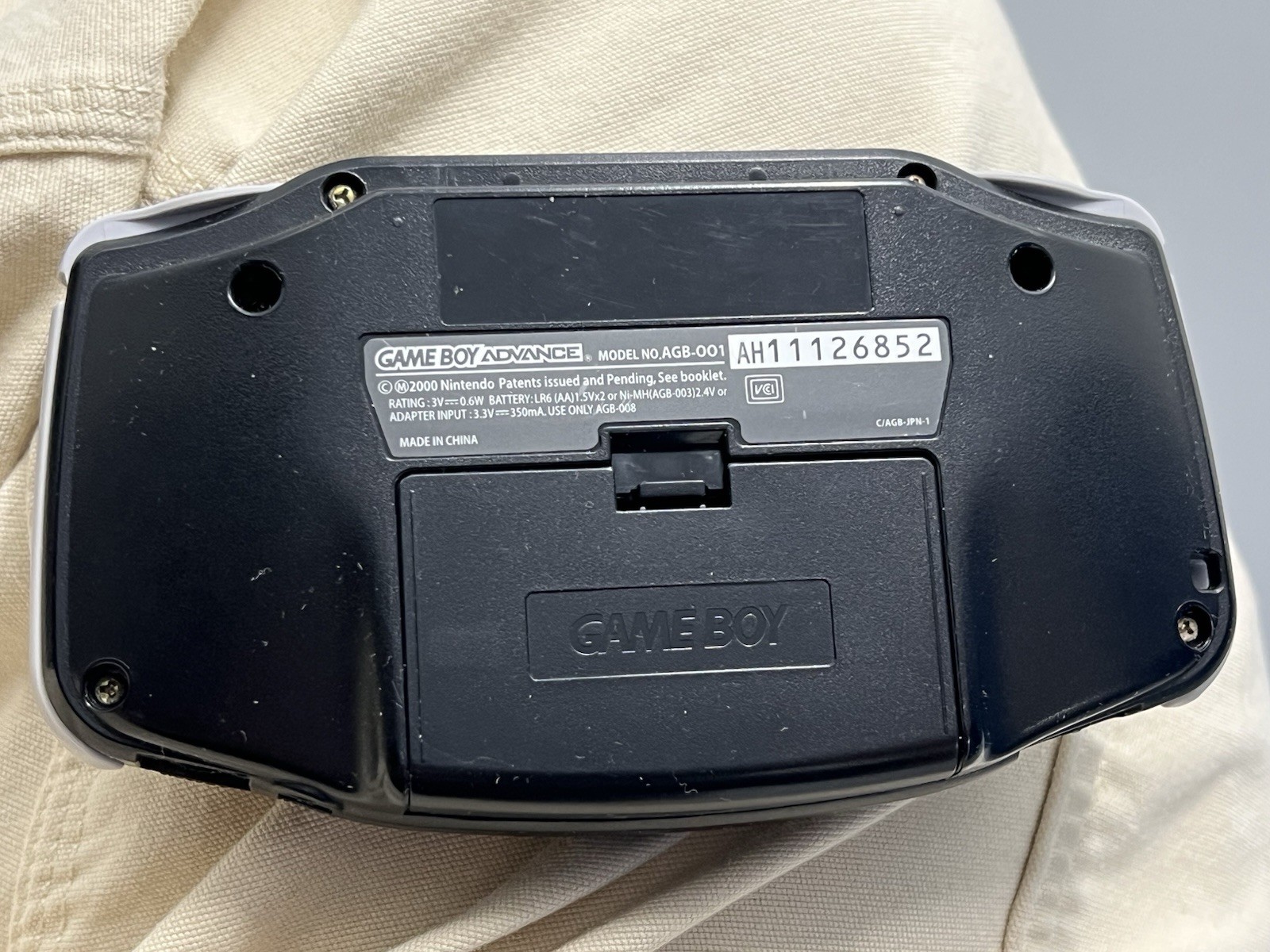 Nintendo Game Boy Advance Black Original Backlit Screen Reg Free Excellent Cond.