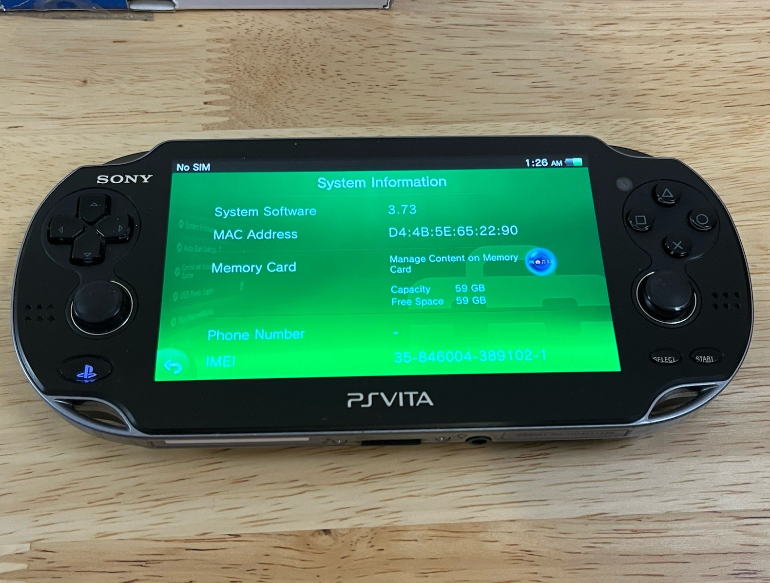 PlayStation Vita PCH-1101 OLED Complete in Box 64GB Card Cradle Case AC Charger
