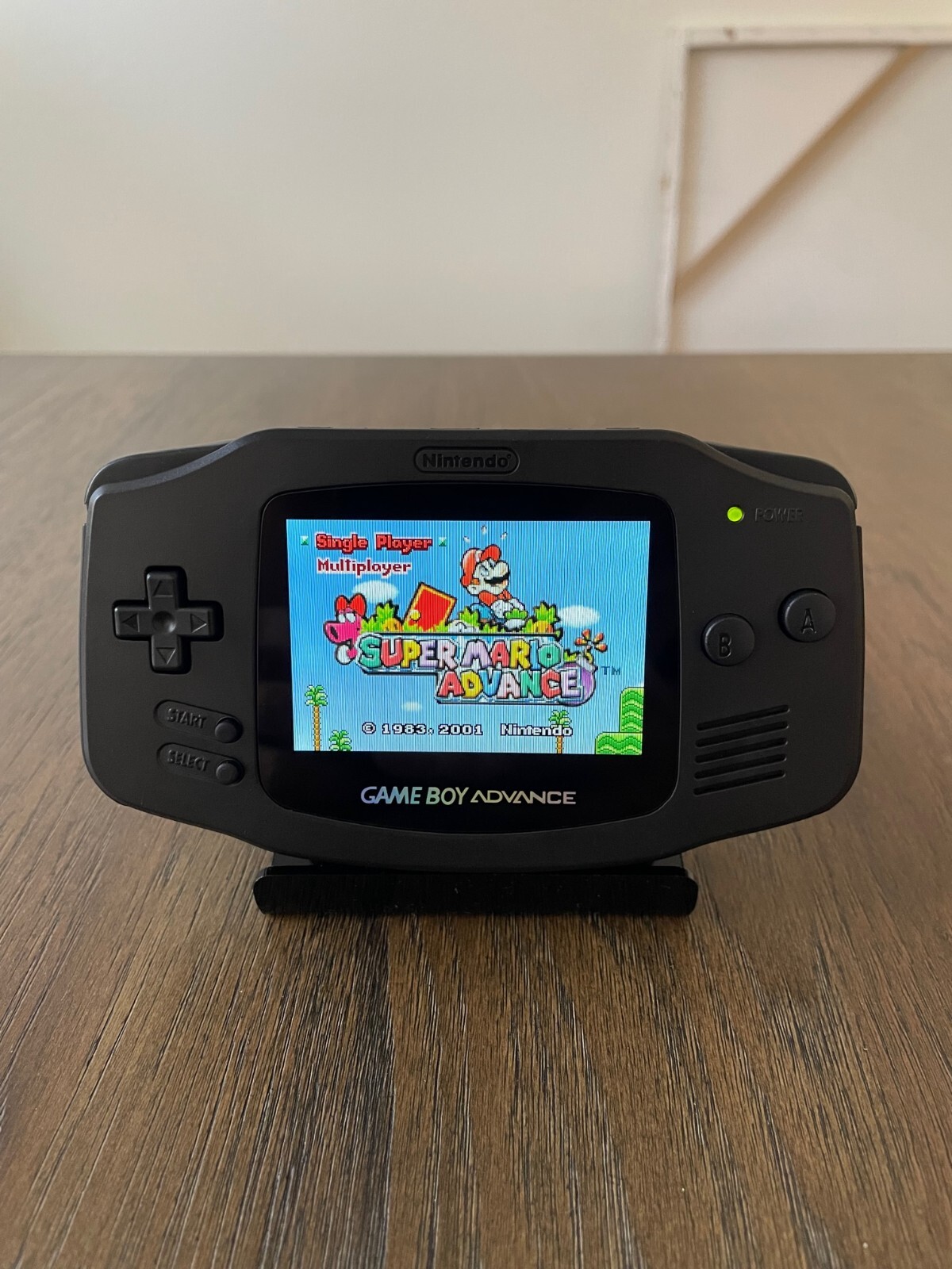 Nintendo GameBoy Game Boy Advance IPS V5 OSD Backlit Custom All Black Backlight