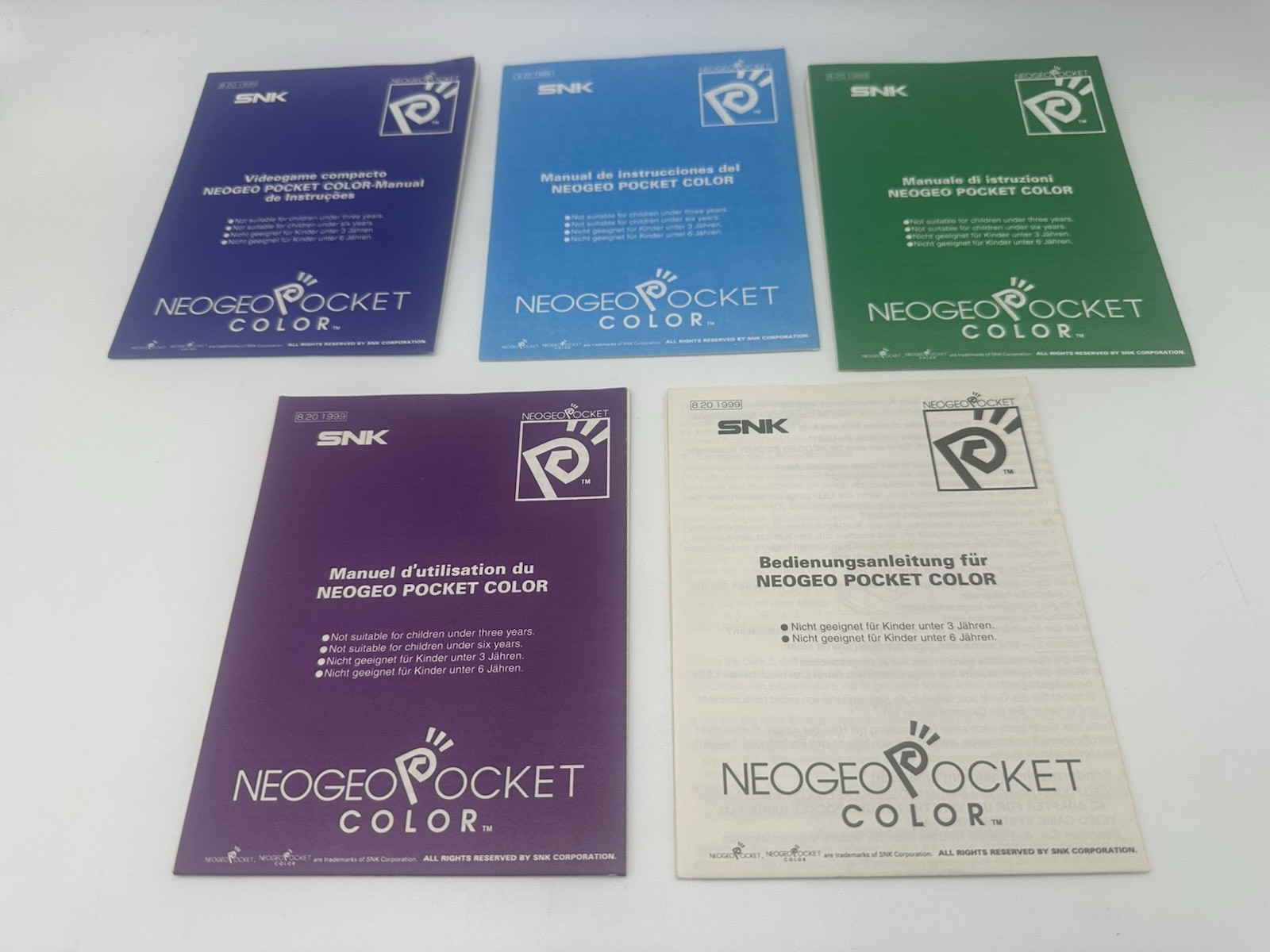 Neo Geo Pocket Color SNK Console Crystal White with box