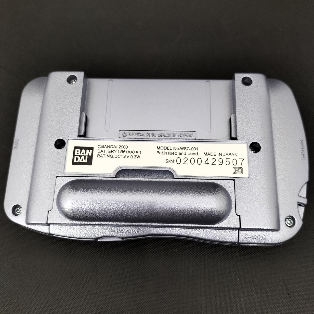 Retro Game Console Model WSC 001 WonderSwan Color BANDAI