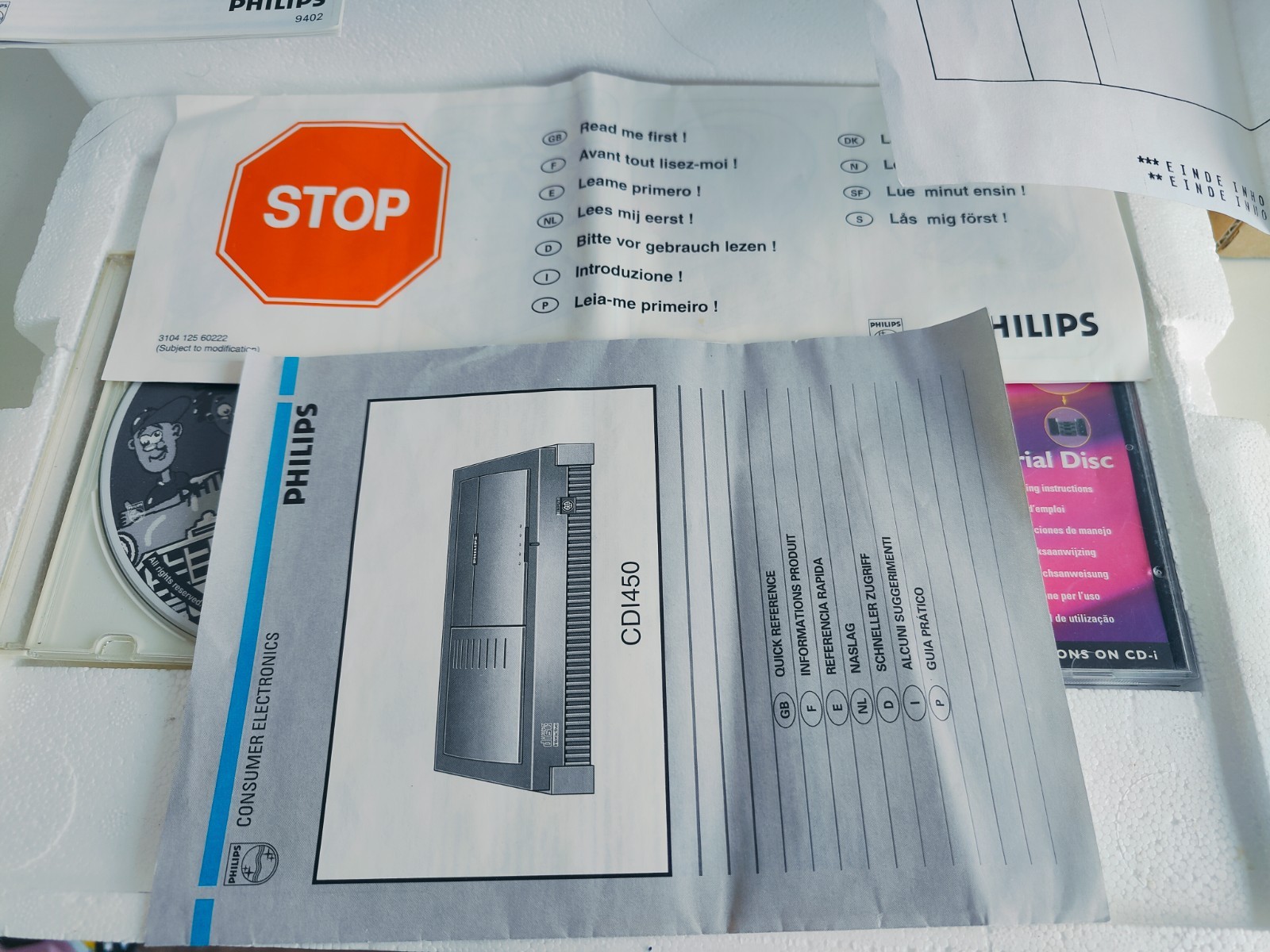 Philips 450 Model CDI + RegionFree Player cd-i Retro Gaming Console