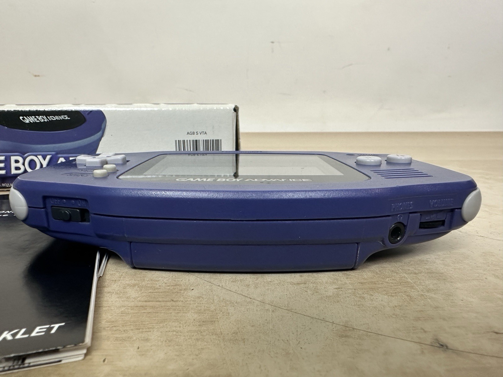 Nintendo Game Boy Advance AGB-001 Indigo Purple GBA Complete in Box CIB – WORKS!