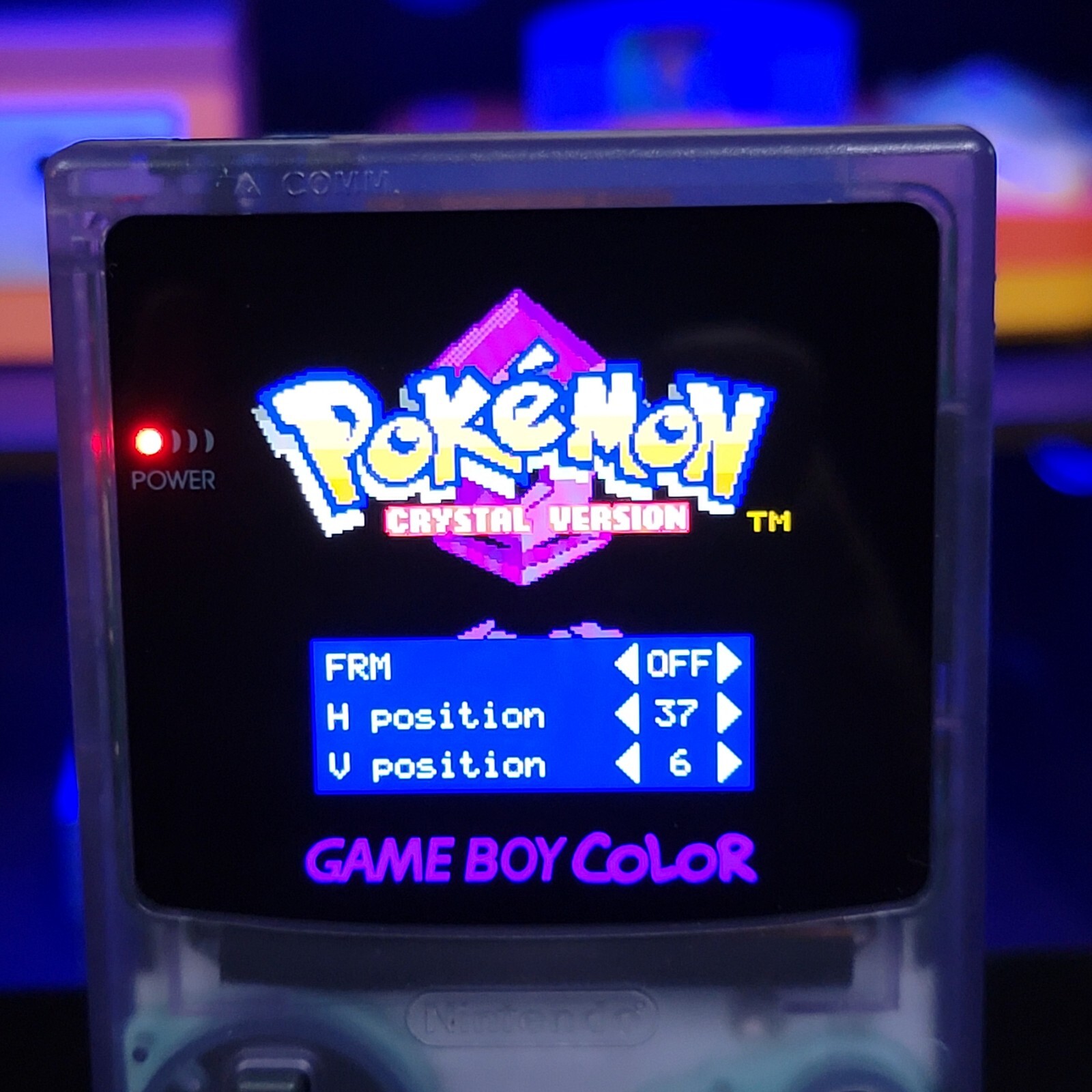 Atomic Purple Gameboy Color Console OLED Touch Screen GBC Game Boy