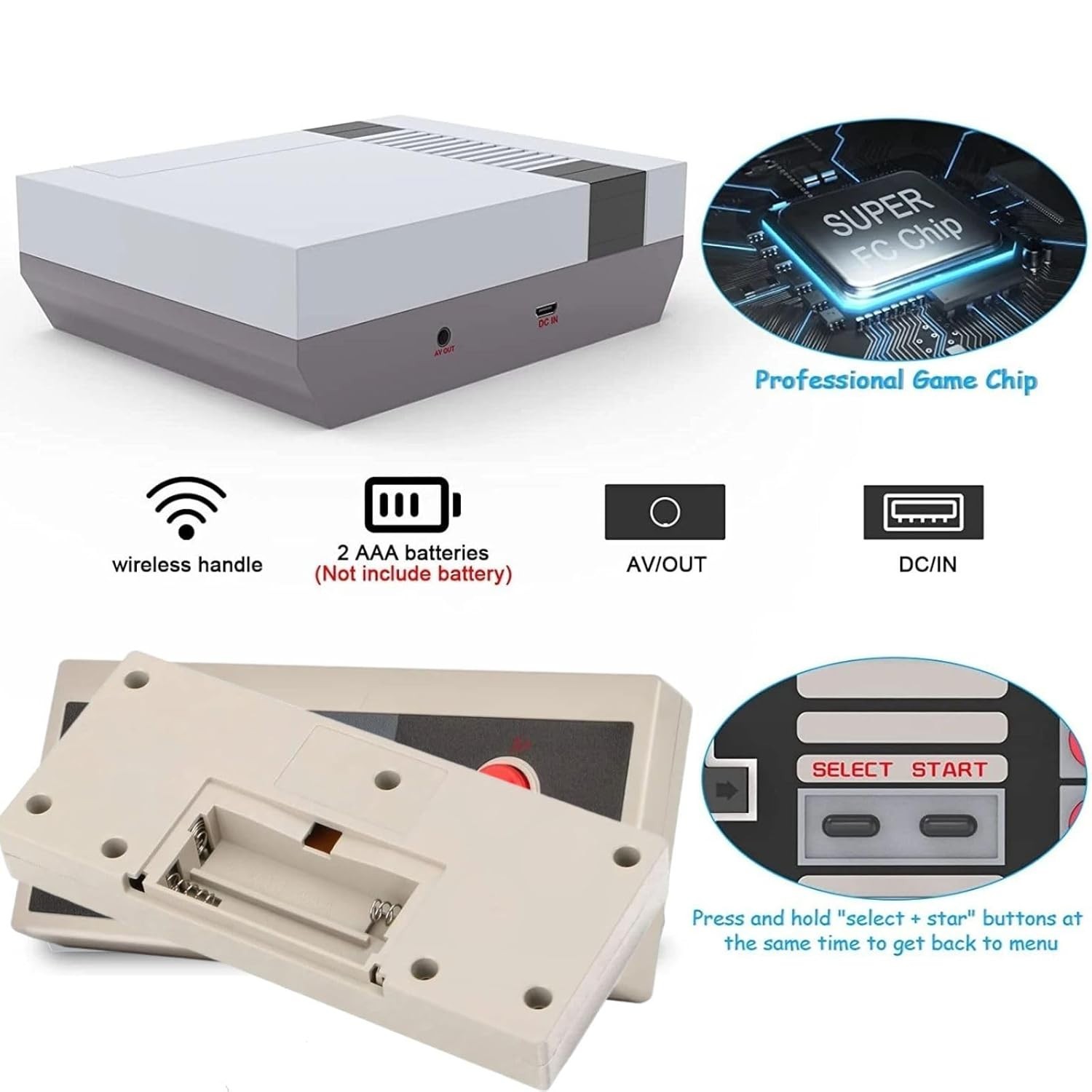 Ultimate Retro Game System: 800 Games, Dual Wireless Controllers, & 1080p Output