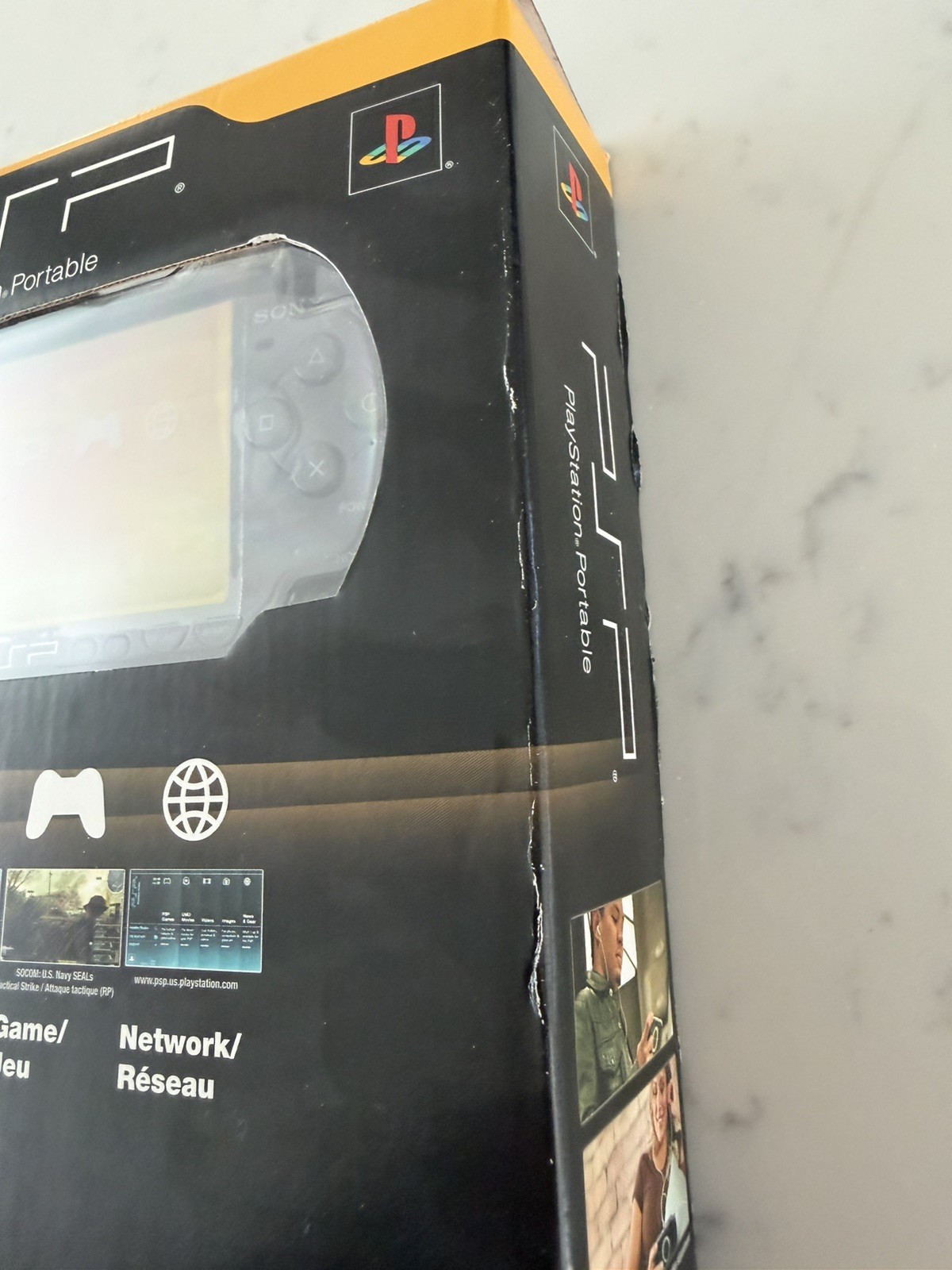 NEW SEALED Sony PSP-2001PB Piano Black Slim PlayStation Portable 2007 Core Pack