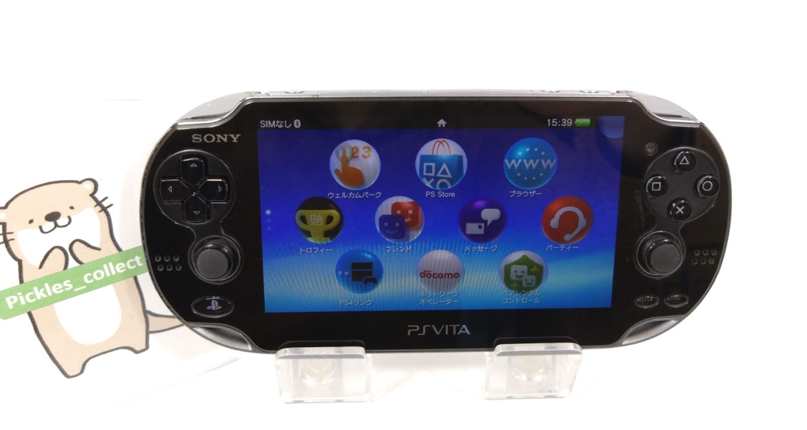 PS Vita Crystal Black PCH 1100 Console w/8GB Wi-Fi PSV Tested Sony 0316E