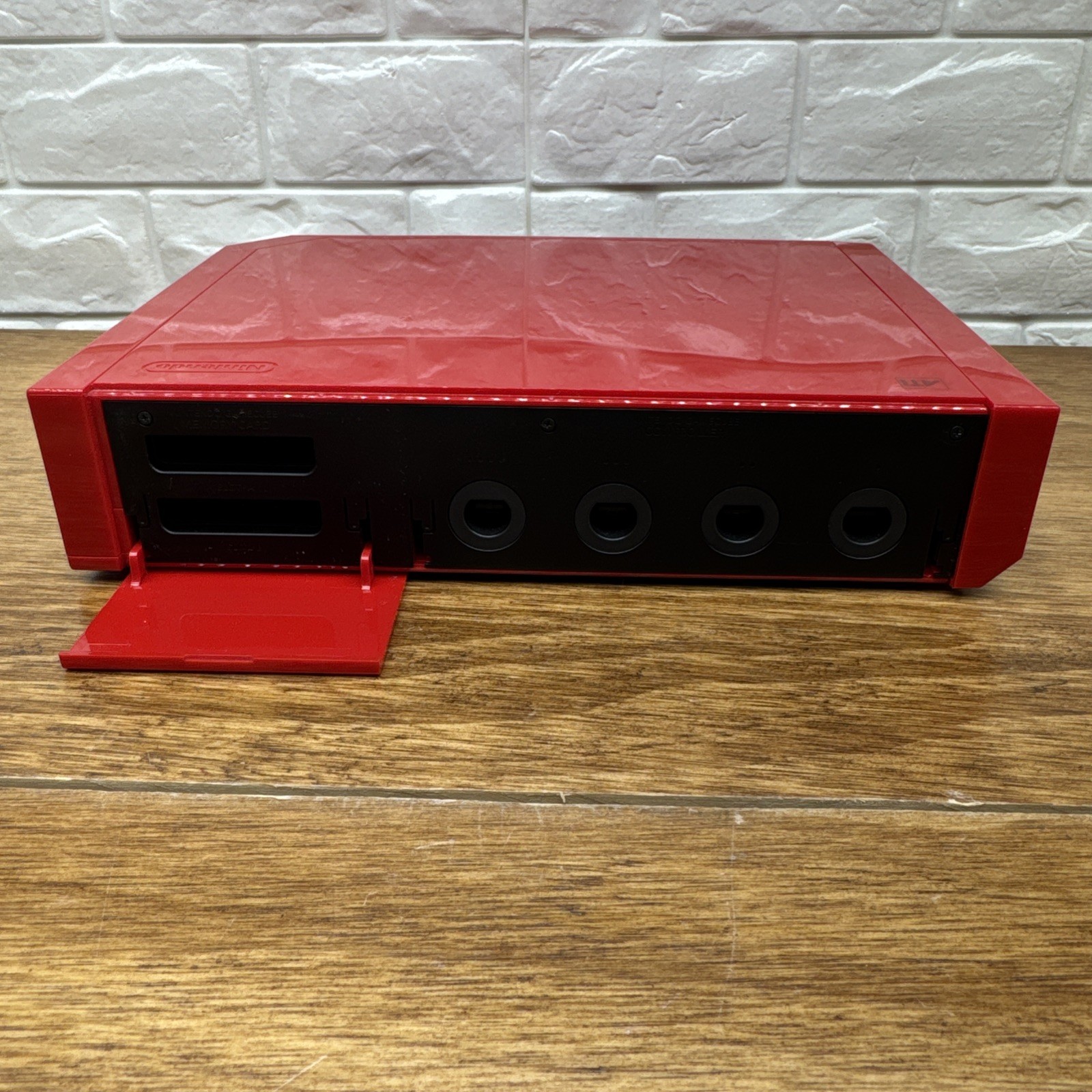 Nintendo Wii Gamecube Compatible Red Console RVL-001 Tested Works Console ONLY