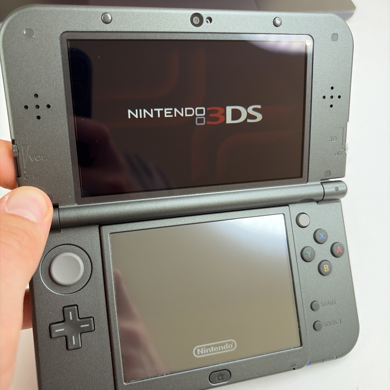 NICE! New Nintendo 3DS XL Gray Black Console Charger Stylus US Version