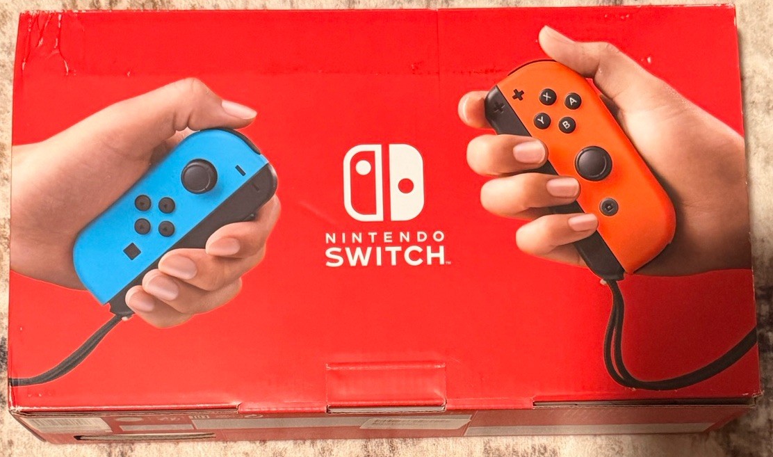 Nintendo Switch 32GB Handheld Console – Neon Red/Neon Blue New