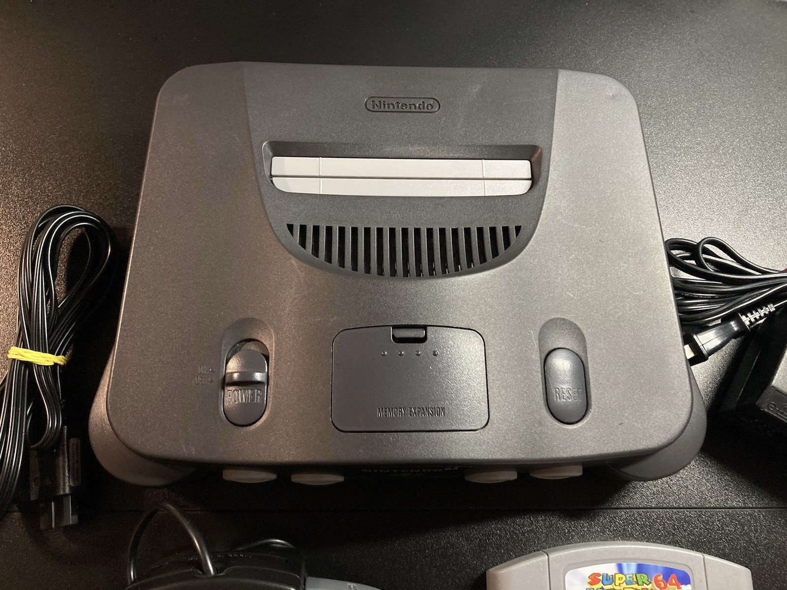 Nintendo 64 N64 Console + Super Mario 64+Controller+Cords