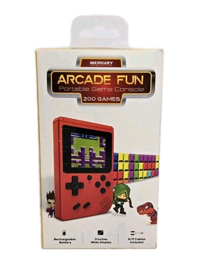 Merkury Innovations Arcade Fun Portable Gaming Console 200 Games