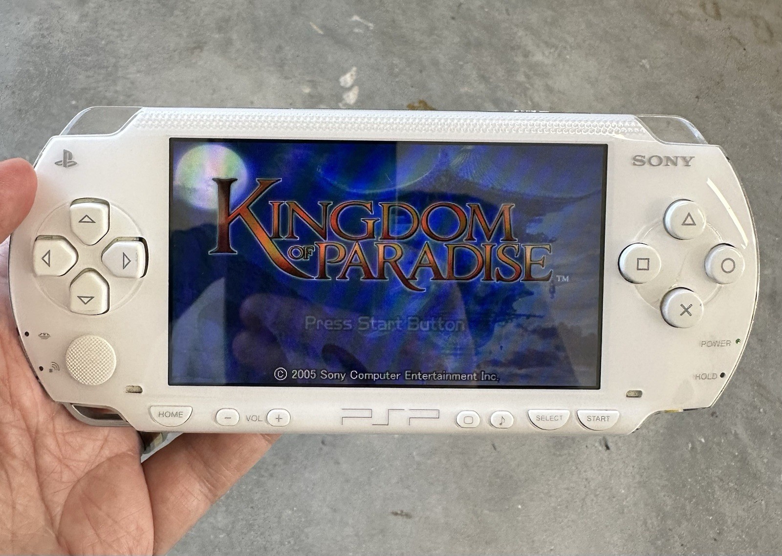Sony PSP 1000 Ceramic White Console Region Free JP + new battery, charger