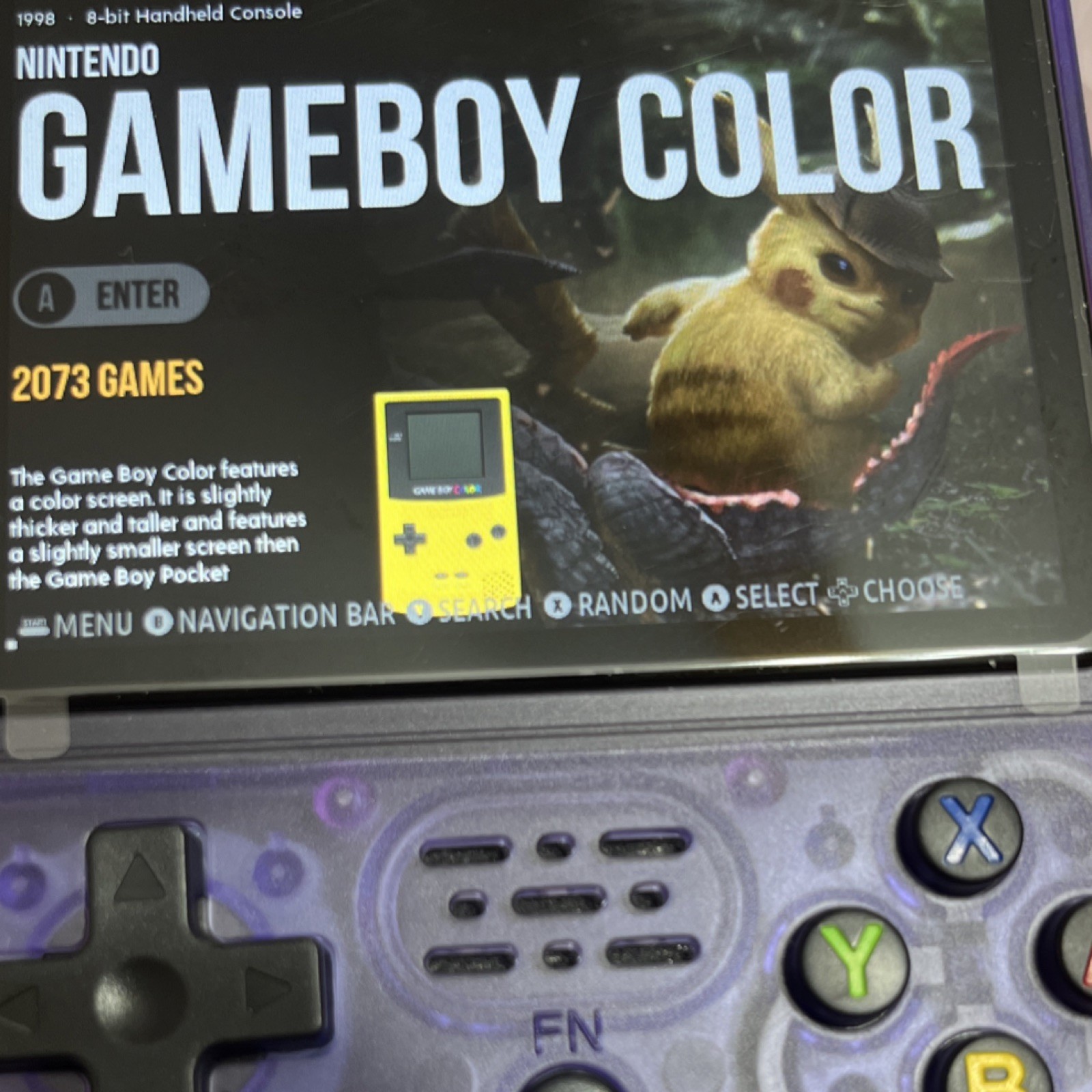 R36S Purple Handheld Game Console, Dual 3D Joystick, IPS Screen, Bluetooth