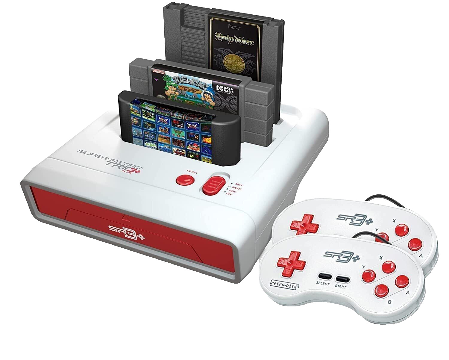 Super Retro Trio Plus+ HD Console NES SNES Sega Genesis (Mega Drive) BRAND NEW!