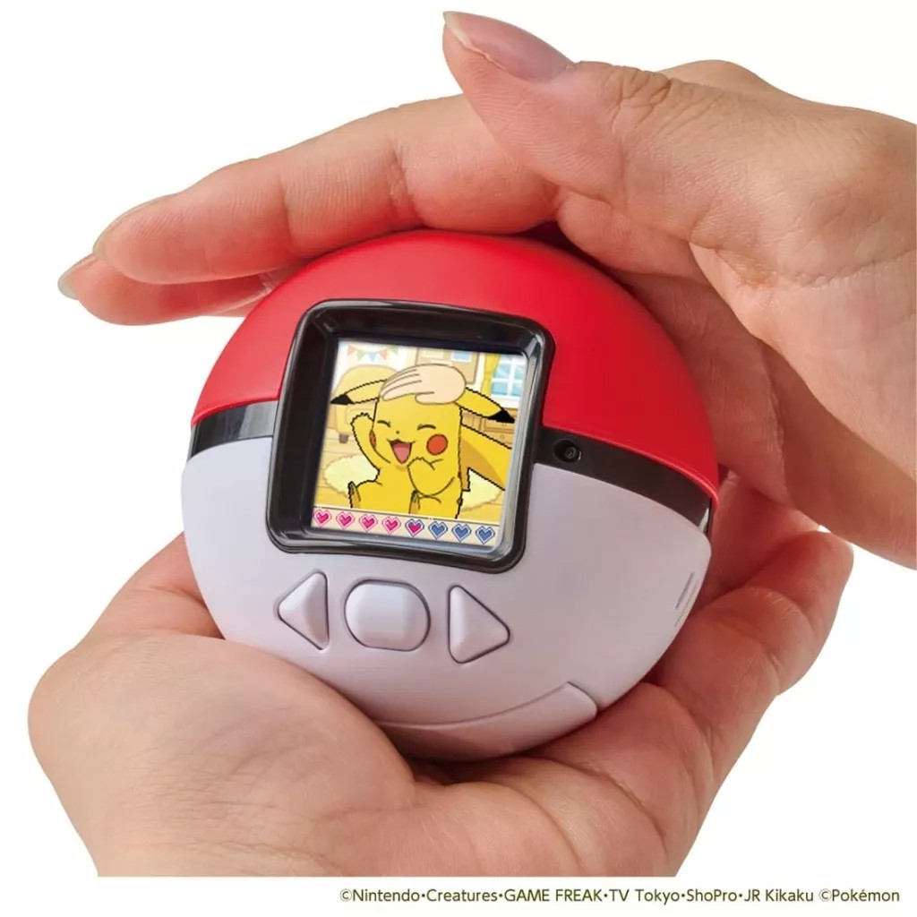 Pokemon Pokenade Monster Ball LCD Toy Bilingual English/Japanese Interactive Pet