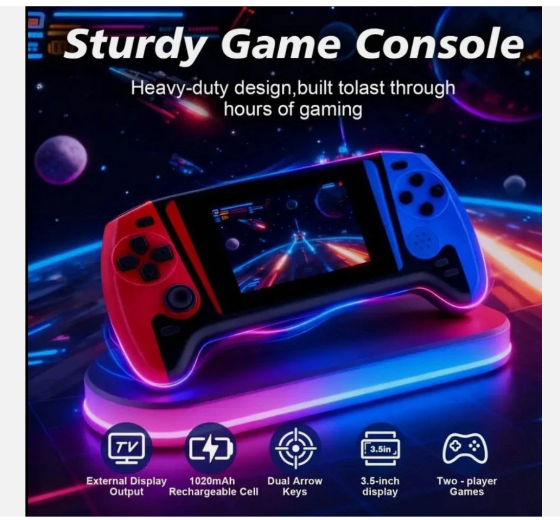 Portable Gaming Retro Console – 3.5″ IPS Screen – 64GB 10000+ Games