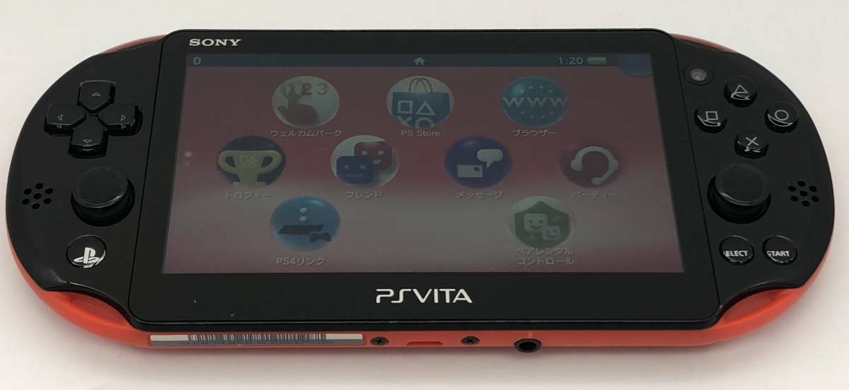 PlayStation PS Vita Sony Red Black PCH-2000 japan game Console with 8GB memory