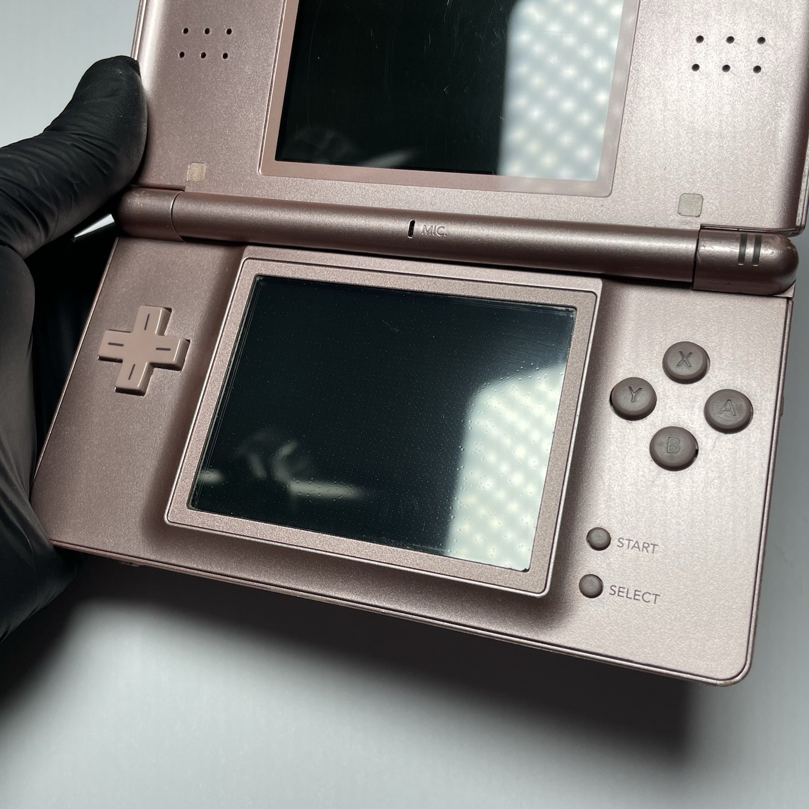 Nintendo DS Lite Handheld System- Metallic Pink Rose – Tested Working