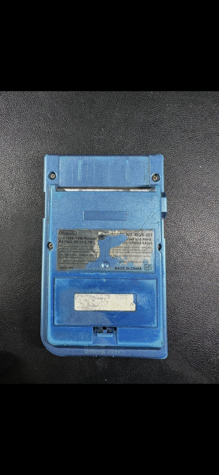 Gameboy Pocket Ice Blue – FOR PARTS/REPAIR