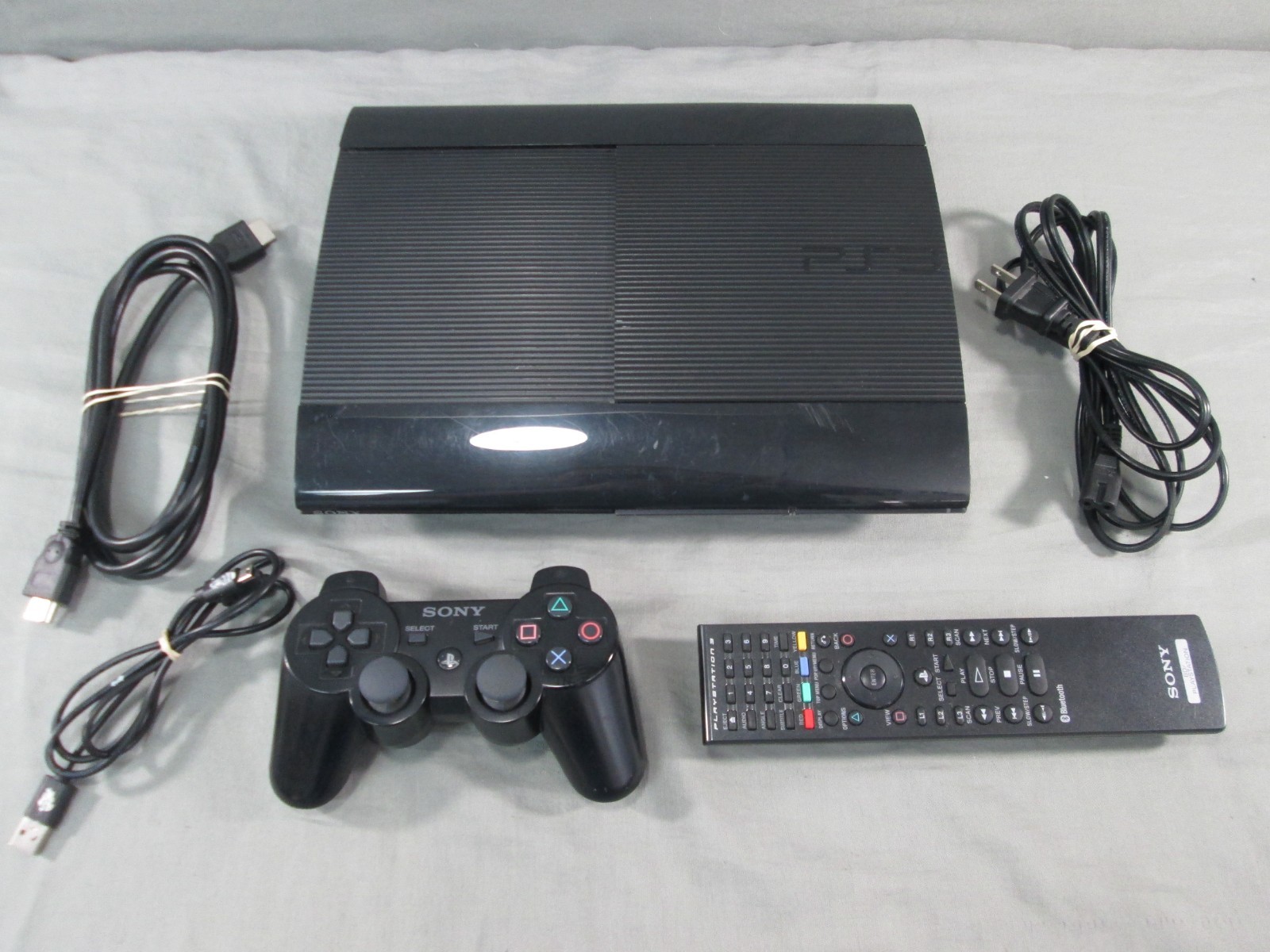Playstation 3 SUPER SLIM CONSOLE 250GB Controller HDMI ONLY PS3 Model CECH 4201B