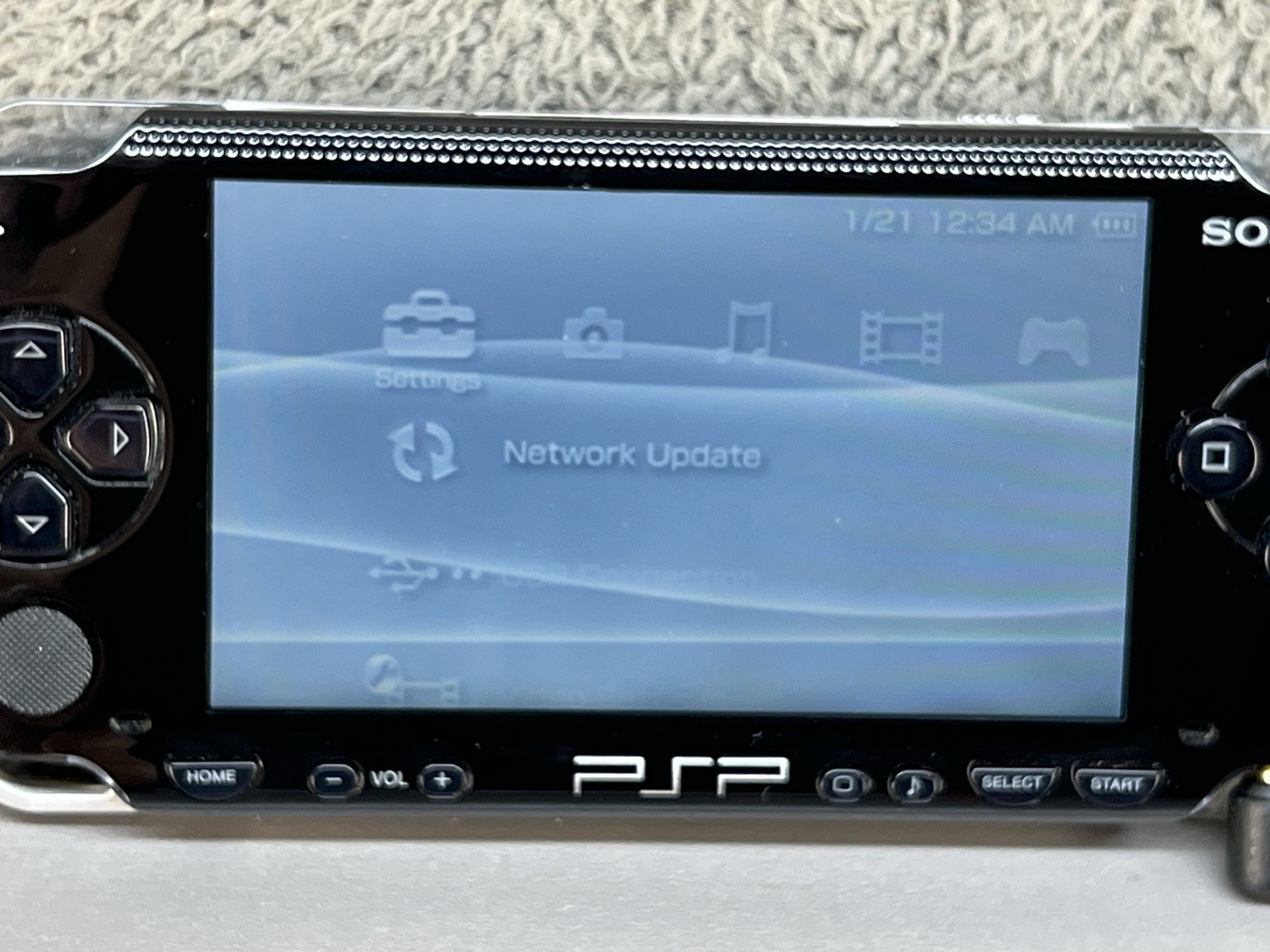 Sony PSP-1000 Handheld System Black Tested Working Need For Speed UMD Game