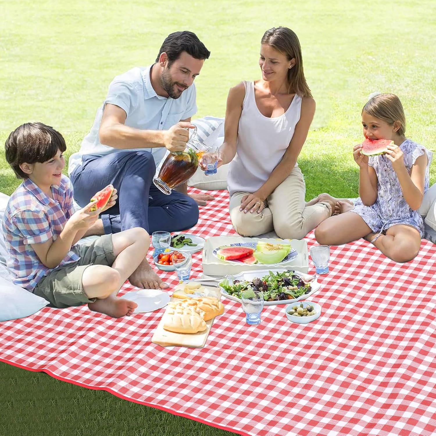 Picnic Blanket Outdoor Extra Large Picnic Mat 80″X60″ Camping Blanket Beach Blan