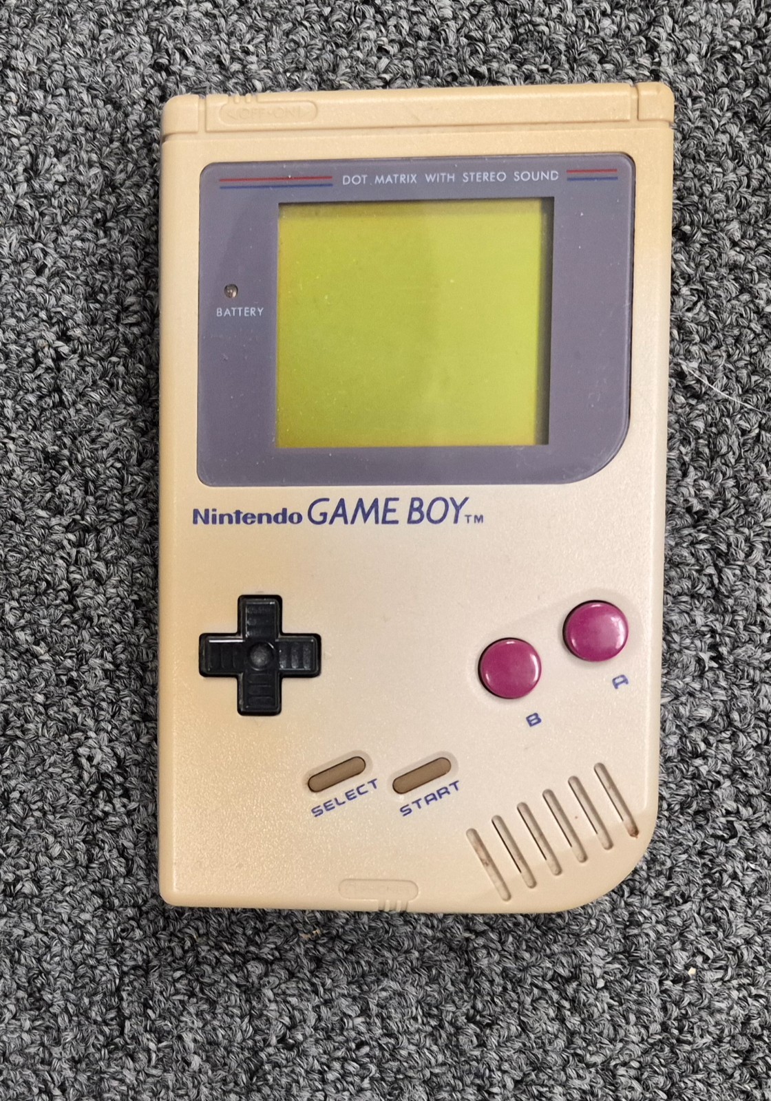 Nintendo Game Boy Launch Edition System Original GB Gray For Parts!