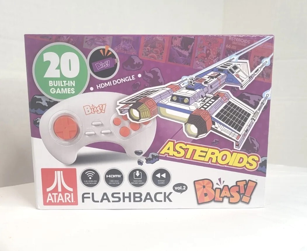 ATARI FLASHBACK BLAST VOL 2 ASTEROIDS RETRO VIDEO GAME CONSOLE 20 GAMES NIB