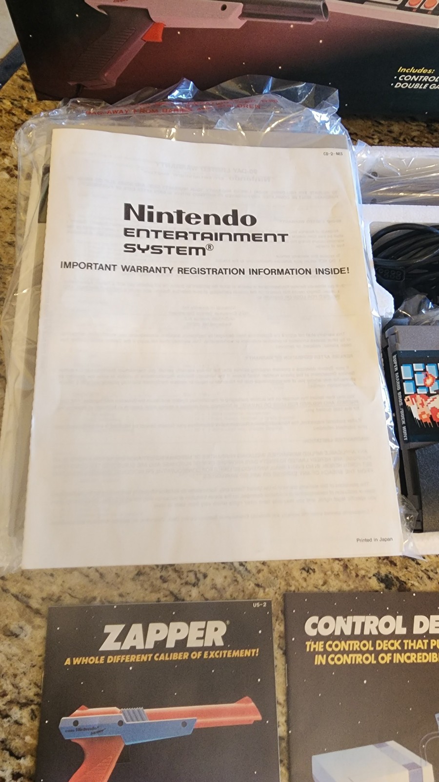 🎮 Nintendo Entertainment System NES Original Console – w/ Original Gray Zapper