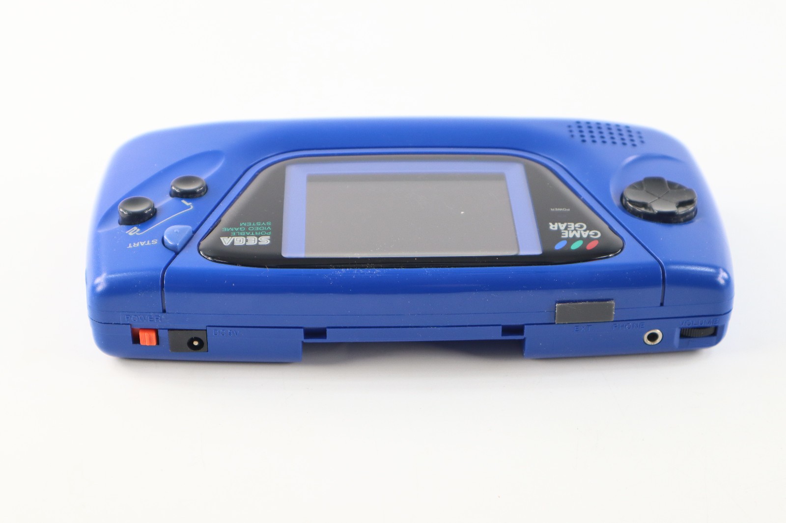 Sega Game Gear Blue Handheld Video Game Console W/ Case MINT SHELL
