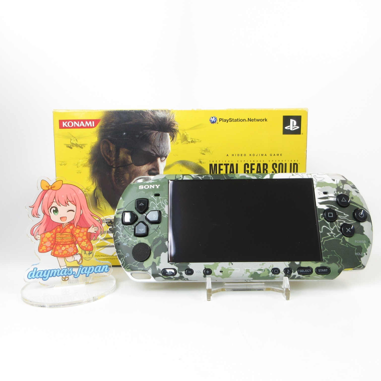【Excellent】Sony PSP-3000 Metal Gear Solid Peace Walker No Battery Japan Ver. #Ya
